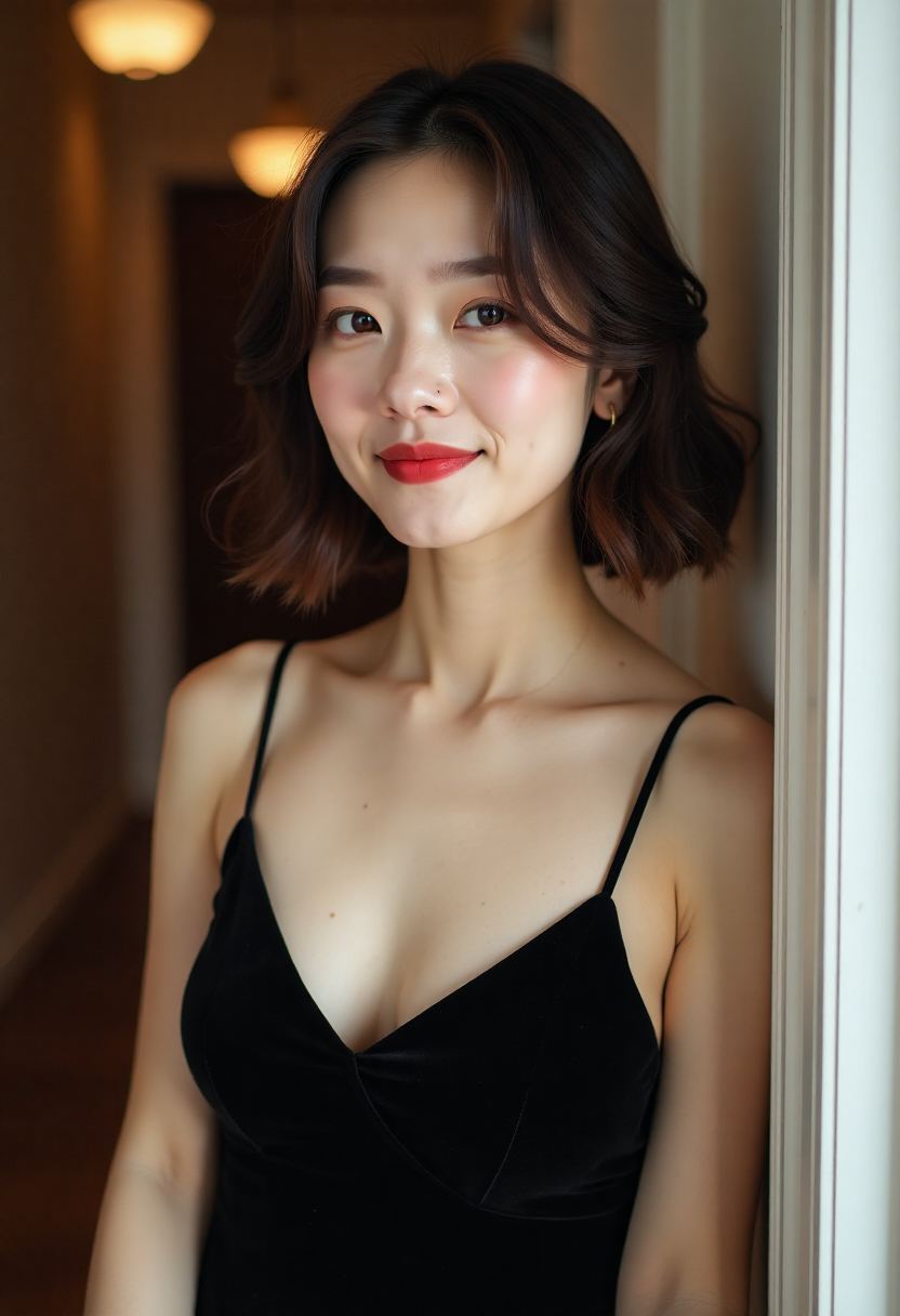 户外主播在林间徒步